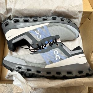 On Cloud Cloudvista Alloy/Black W8 NWT